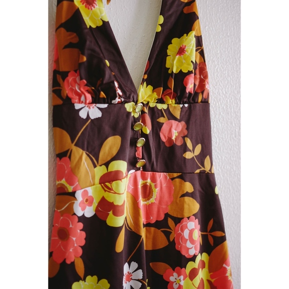 (sold) 70's Vintage Maxi Dress - Picture 2 of 3